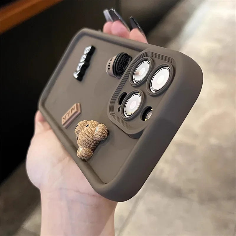 3D Bär iPhone Hülle – Für iPhone 11/12/13/14/15/16/17 & Pro Max