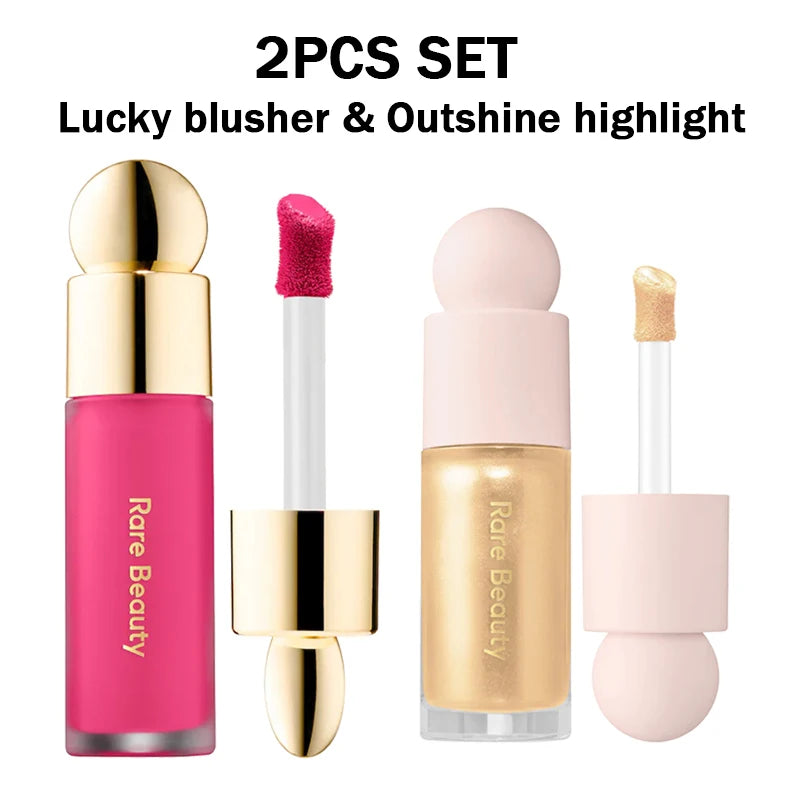 Seltener Schönheitspuder-Highlighter, Rouge, Wasser, Licht, Schimmer, wasserdicht, langlebig, Gesichtsbeleuchtung, Aufhellung des Liquid-Highlighters