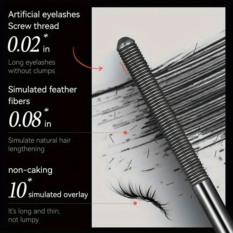 Stahlrohr-Mascara – Wasserfest, Spiralbürste, Verlängernd & Volumengebend