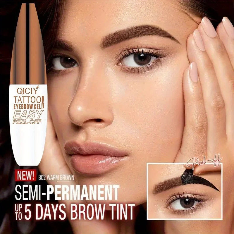 3D Peel-off Augenbrauen Gel Tönung Wasserdicht Dauerhafte Nicht Verschmieren Eyeliner Stift Natürliche Flüssigkeit Stirn Tattoo Sterben Creme Make-Up