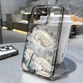Blume Telefon Fall Für iPhone 16 Pro 13 15 11 12 14 17 Pro Max 16E XR 7 8 SE XS stoßfest Transparente Abdeckung Silikon Weiche Fundas