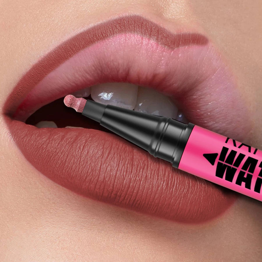 1PC Flüssigkeit Matte12-Farbe Lipliner Bleistift Wasserdicht Plumping Fleck Lippenstift Natürliche Lip Liner Umriss Lippen Kontur Make-Up